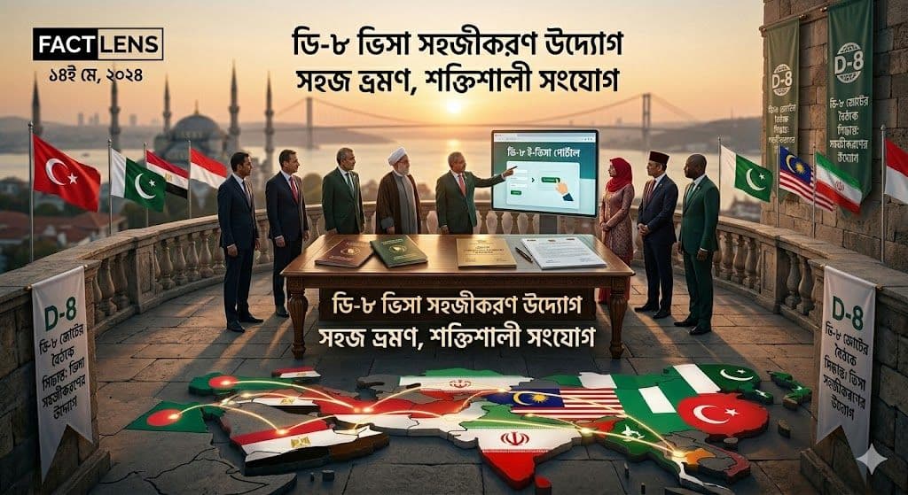 বাংলাদেশ সহ আট মুসলিম দেশের মধ্যে ভিসা সহজীকরণ উদ্যোগ: অর্থনৈতিক সংহতির নতুন পথে ডি–৮ জোট