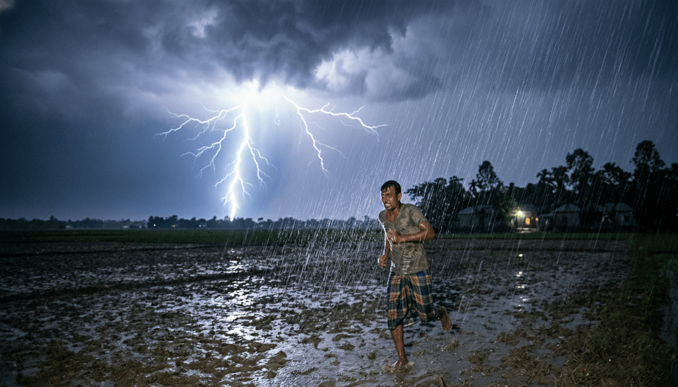 বজ্রপাতের আঘাতে মানুষের শরীরে যেসব ক্ষতি হয়