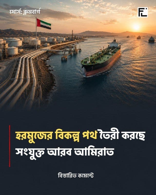 হরমুজ নির্ভরতা কমাতে আমিরাতের কৌশলগত পদক্ষেপ